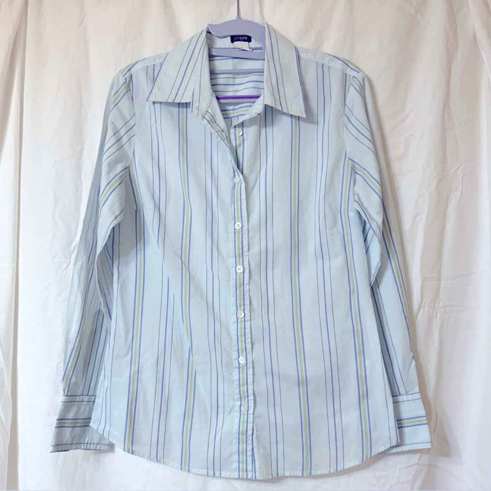 J. Crew Women’s Striped Button-Up Shirt